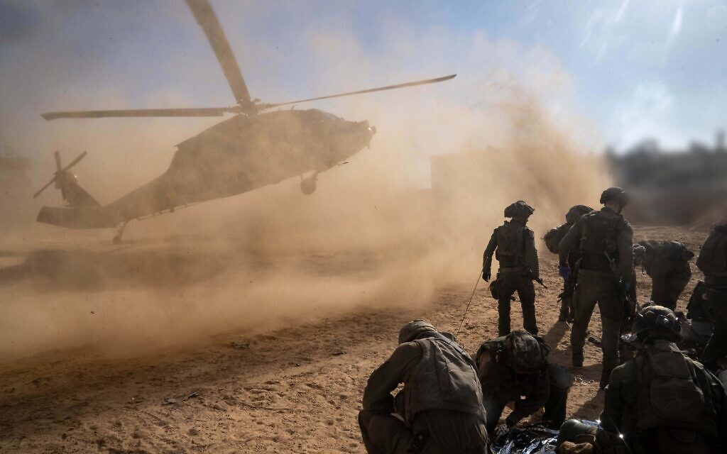 Helicopter dustoff IDF photo
