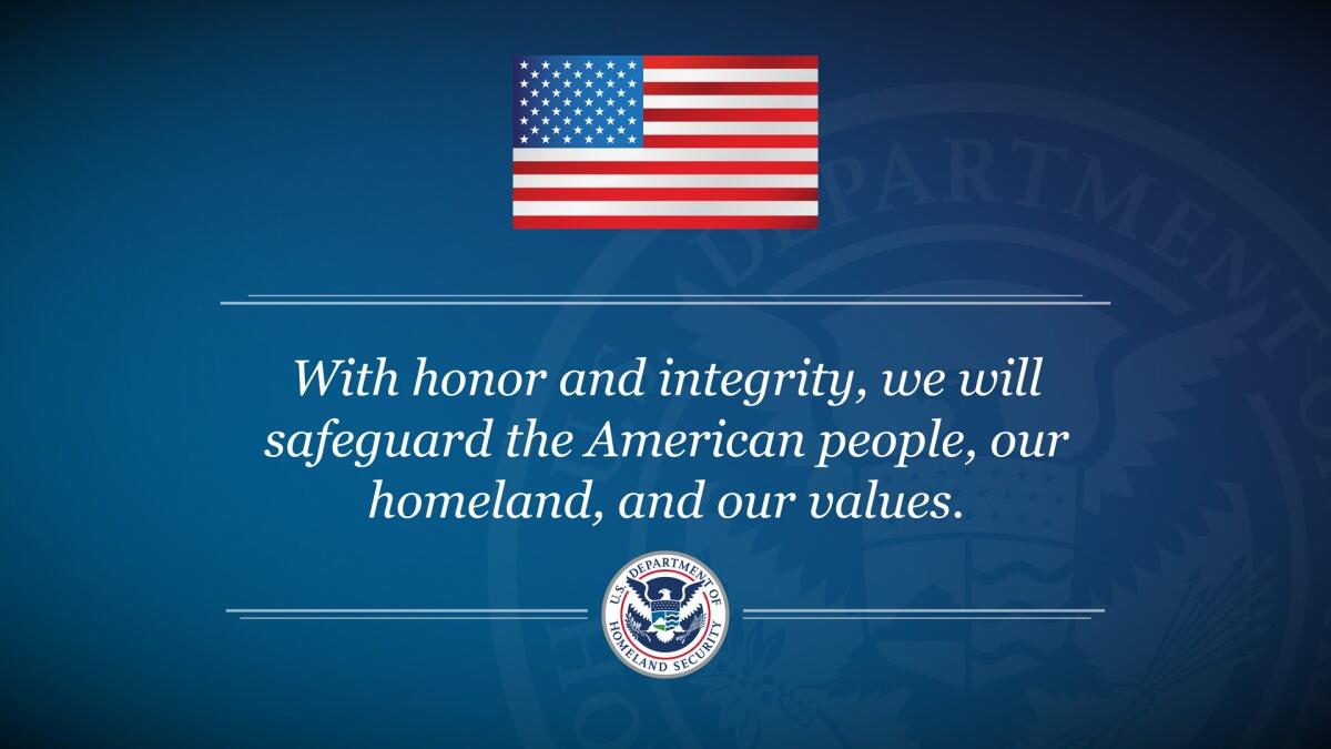 Homeland Security mission statement