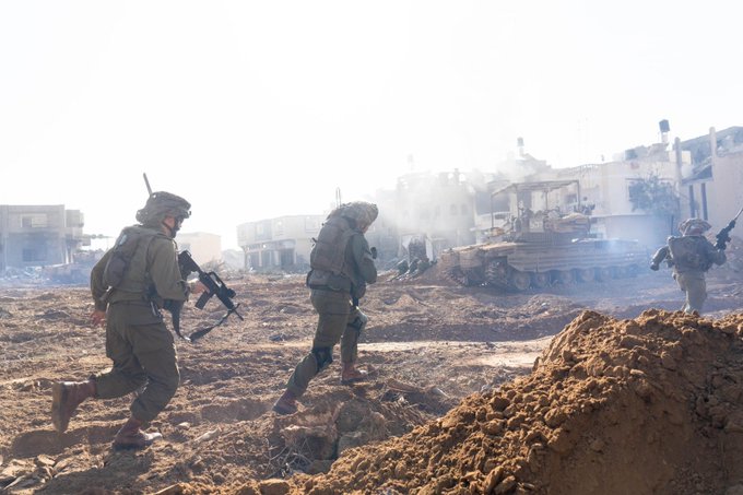 Israeli troops advance in Gaza IDF photo