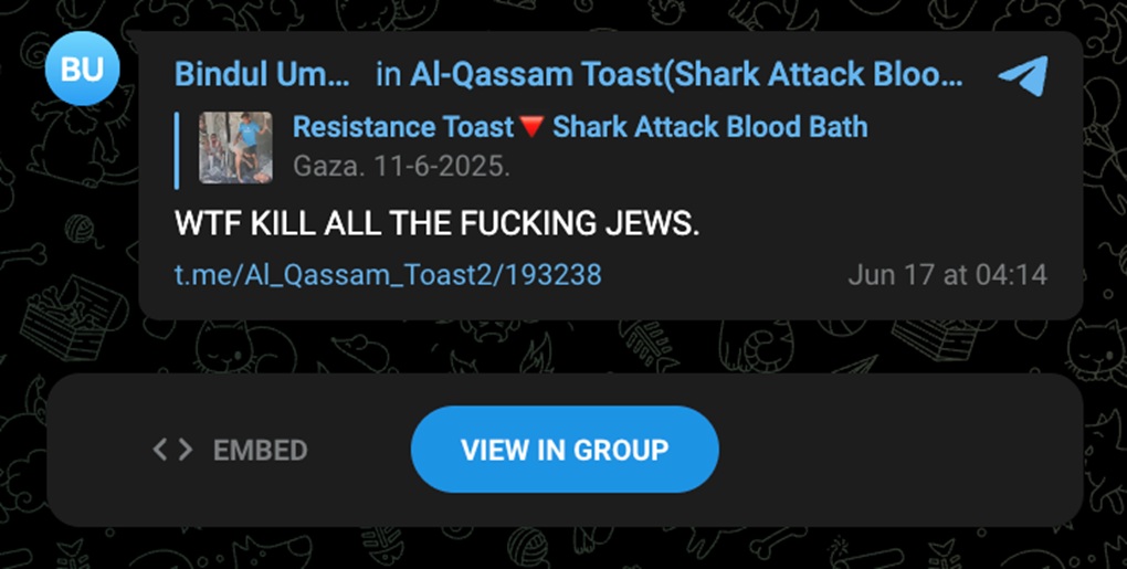 Al qassam antisemitism ADL