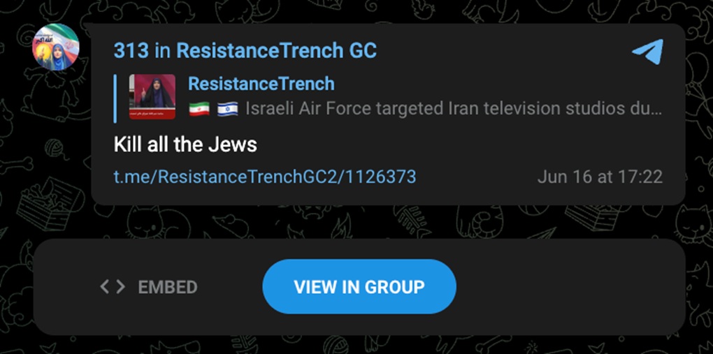 Resistance Trench antisemitism ADL