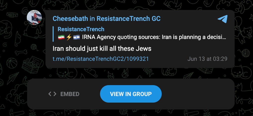 Iran kill Jews ADL