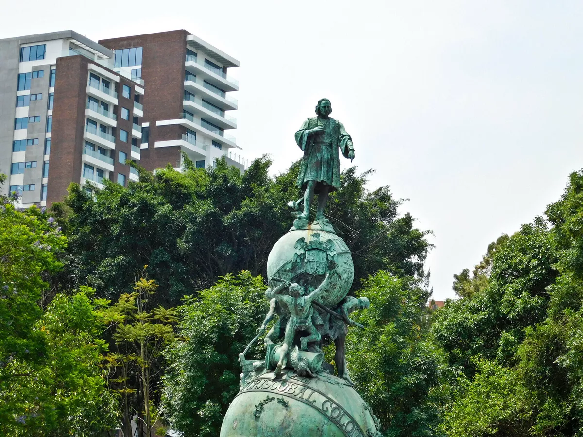Christopher Columbus statue, Guatemala.