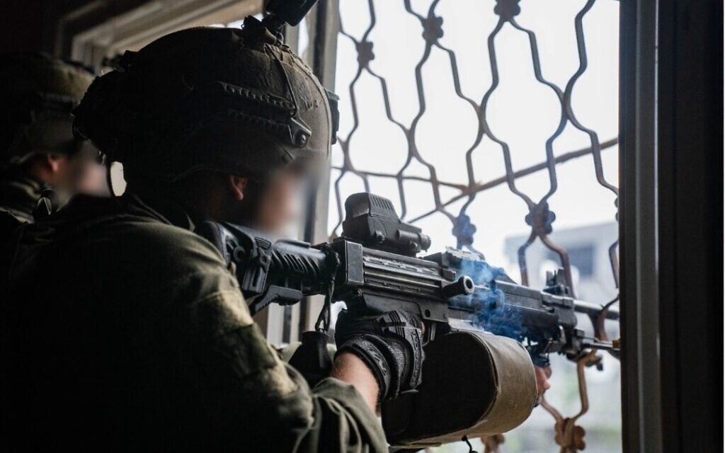 Israeli soldier at window IDF photo