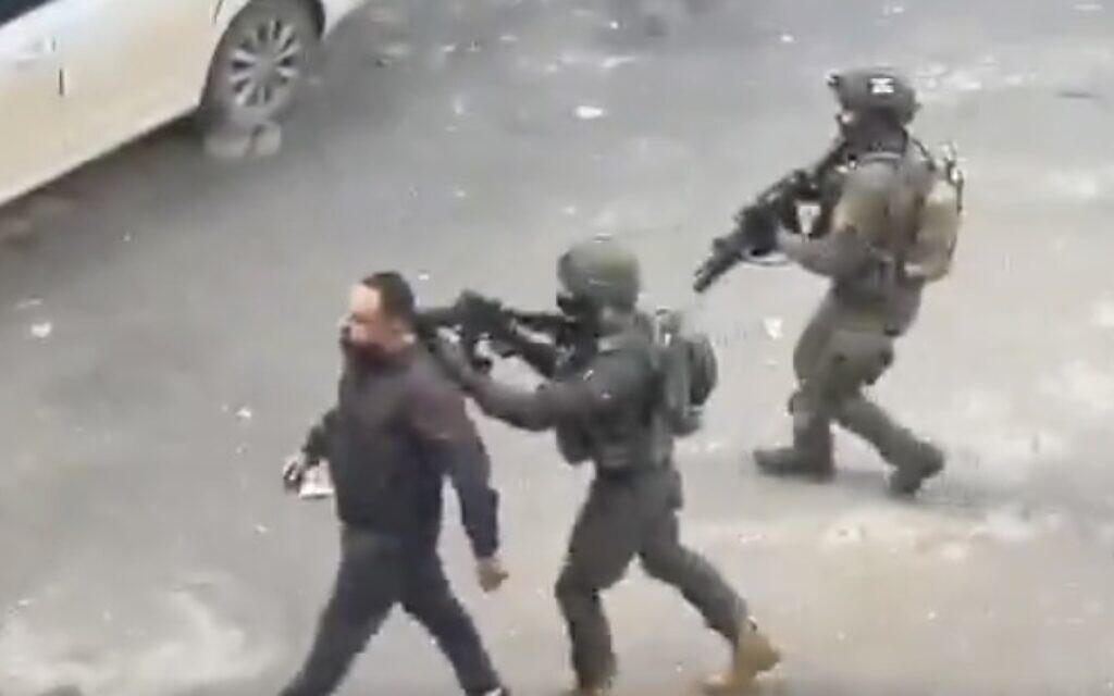 IDF raid in West Bank screen capture