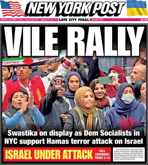 Pro Palestine rally NYC Oct 2023