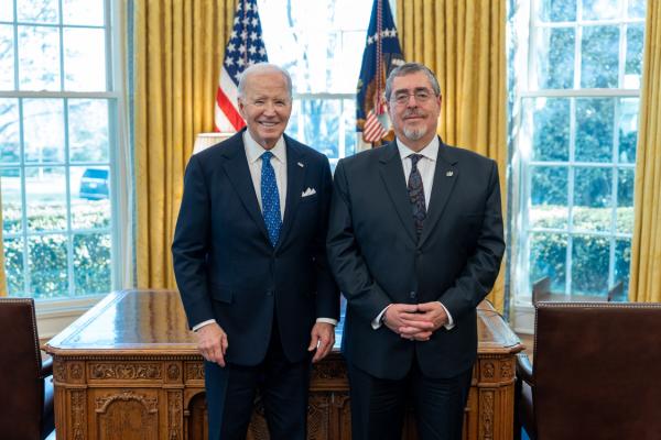 Biden and Arevalo White House photo