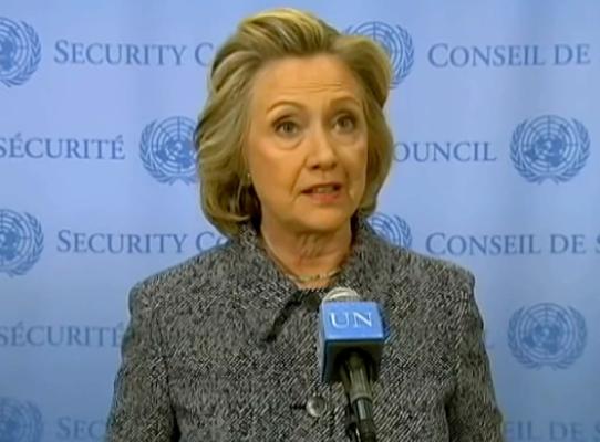 Hillary Clinton via VOA