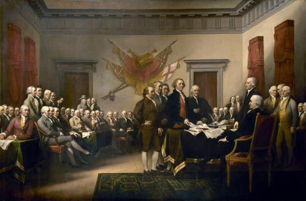 Declaration of Independence John Trumbul Wikimedia