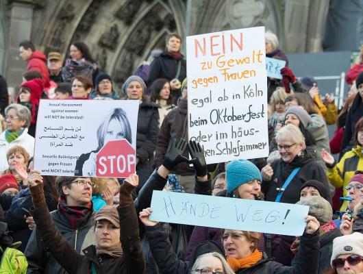 Flashmob against rape by foreigners Germany wikimedia