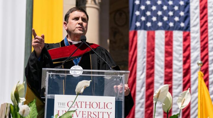 Msgr. James Shea at Catholic University