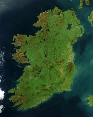 Ireland from space