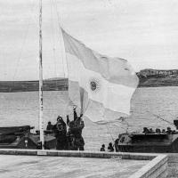 Falklands invasion Telam photo