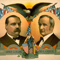 Grover Cleveland and Thomas Hendricks 1884