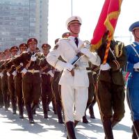 Chinese army on the march