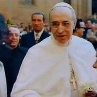 Movie still of Pope Pius XII