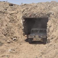 Hamas Gaza smuggling tunnel IDF photo
