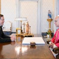 Leo and Isaac Herzog Vatican Media