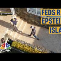 Screen capture Raid of Jeffrey Epstein islanc