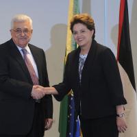 Dilma Rousseff and Mahmoud Abbas