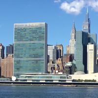NYC skyline and United Nations