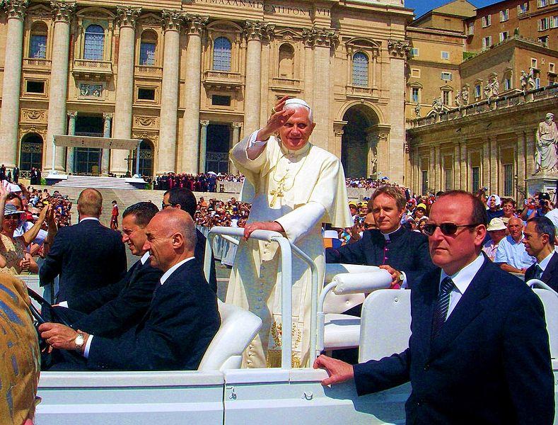 Pope Benedict XVI in St Peters Square