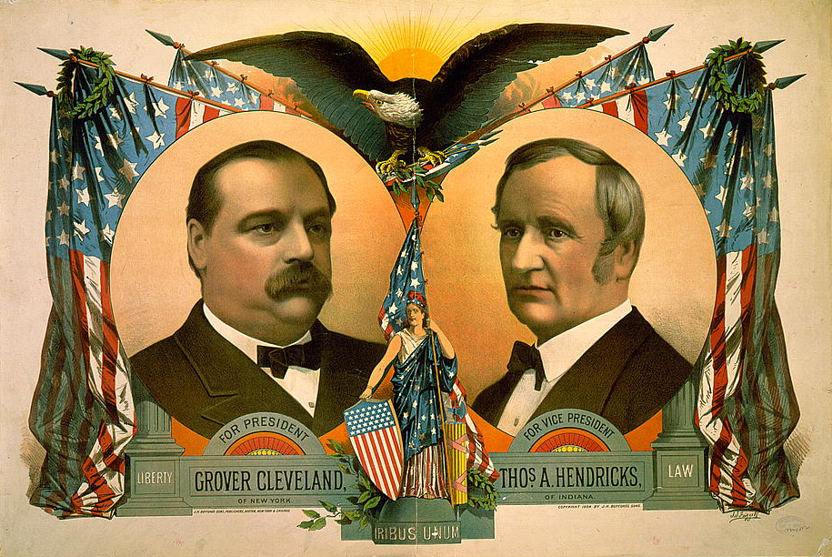 Grover Cleveland and Thomas Hendricks 1884