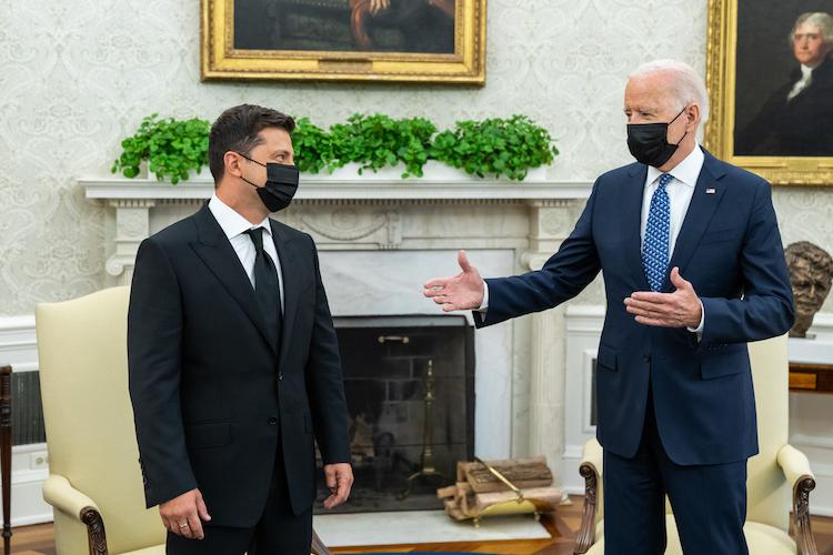 Zelensky and Biden masquerade