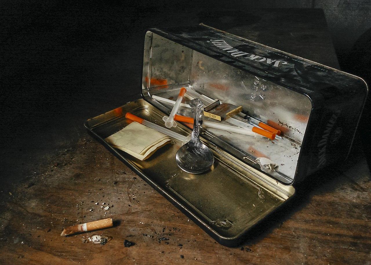 Heroin paraphernalia Credit Matthew T Rader Wikimedia