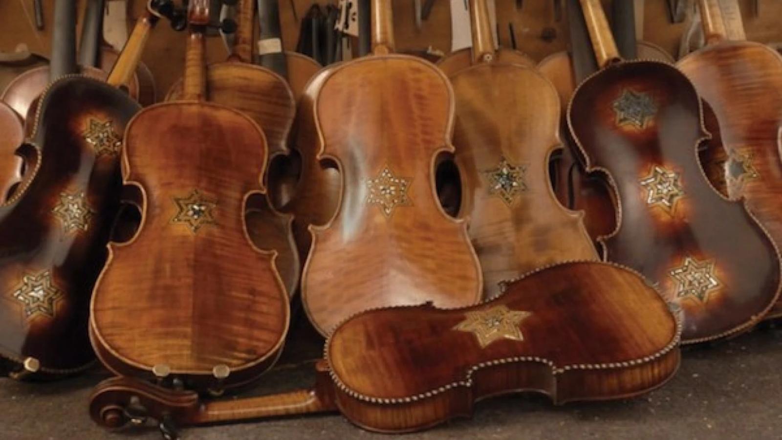 Instruments from the Violins of Hope collection