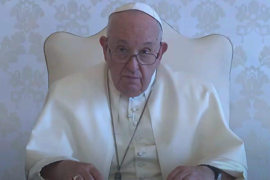 Pope Francis screen capture