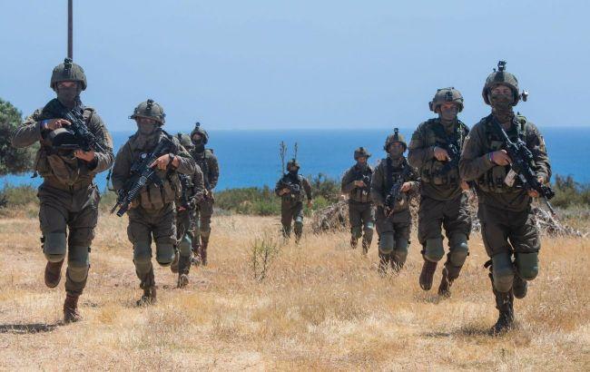 Israeli troops patrol in Gaza IDF photo