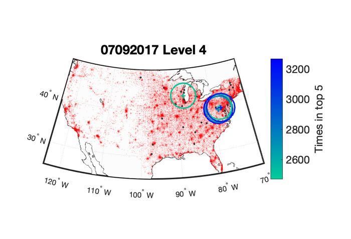 Space weather map