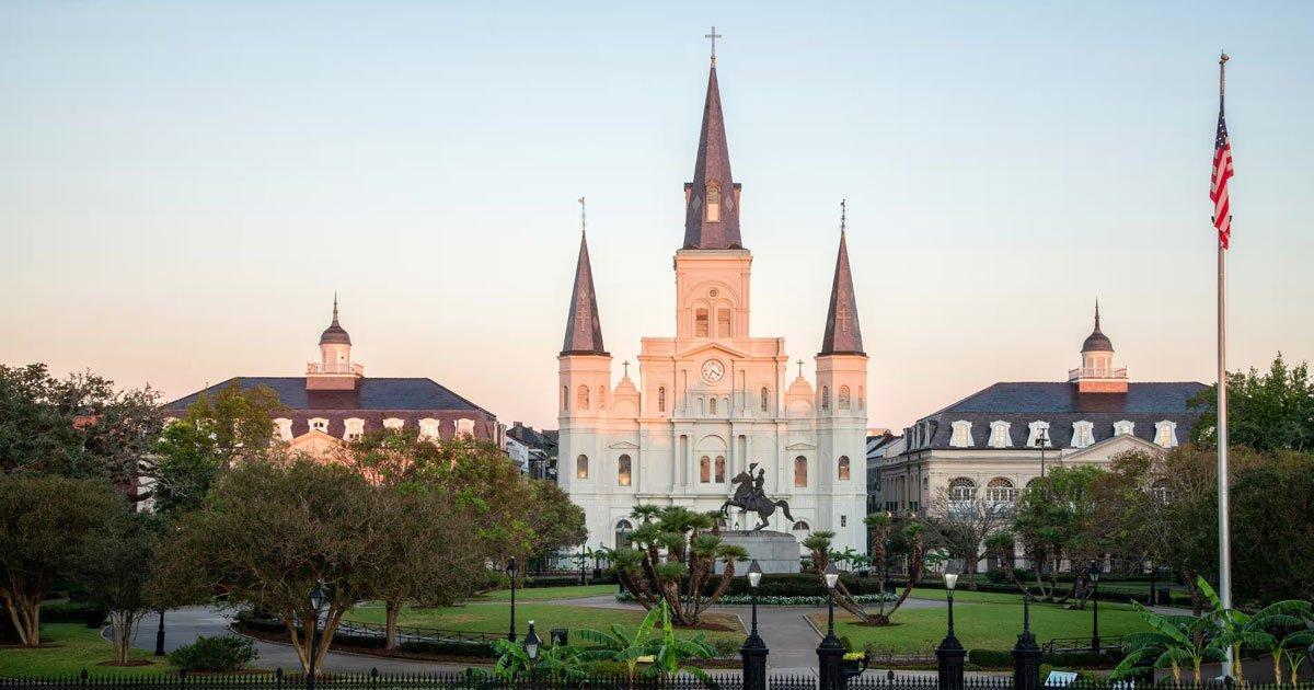 Catholic church Jackson Square New Orleans Wikimedia