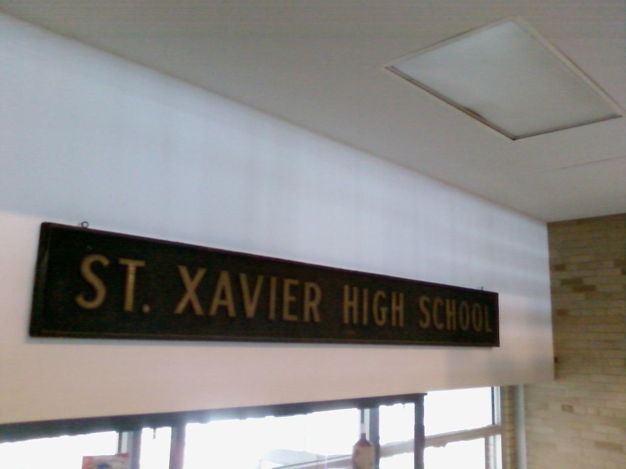 St Xavier Prep school sign wikimedia