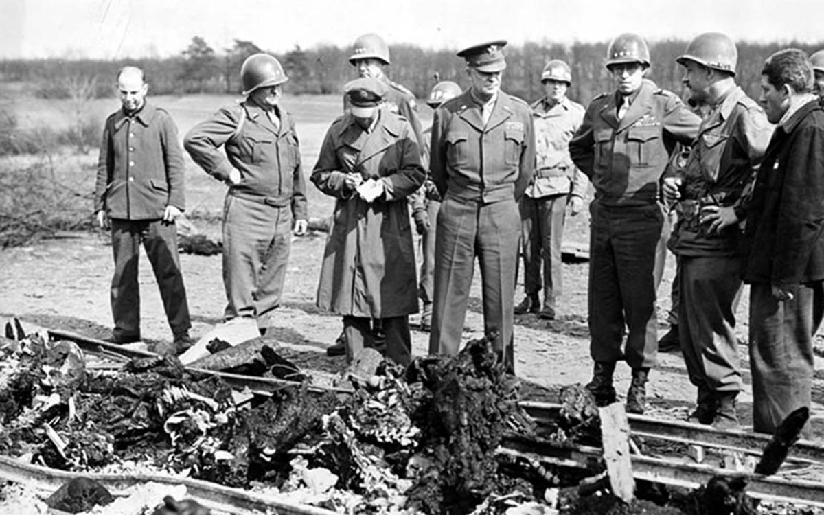 Liberation of Buchenwald Eisenhower Bradley