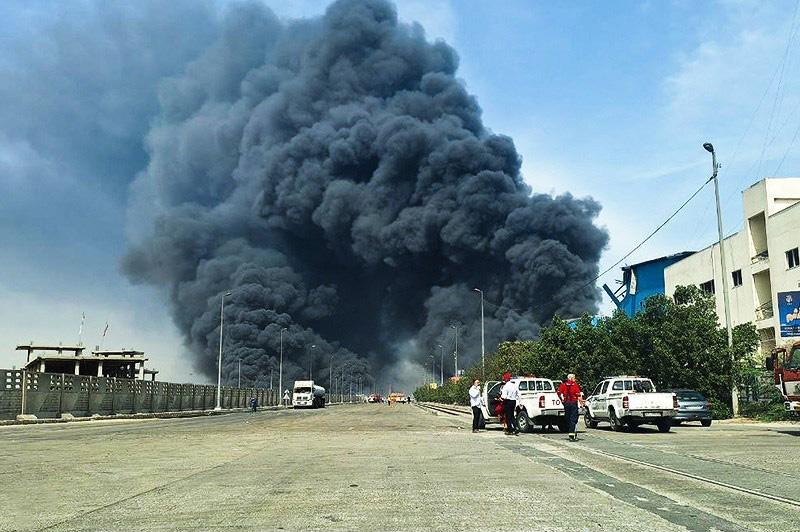 Shahid Rajaee port explosion Iran