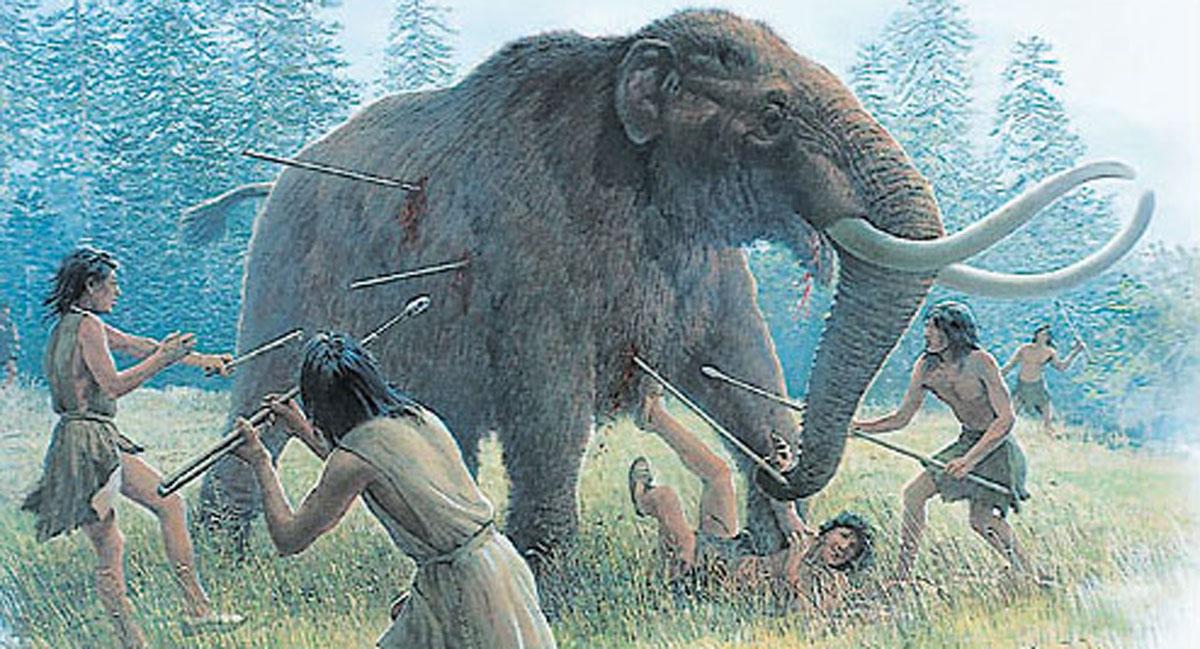 Hunting mastadon Credit Ed Jackson CC by NC