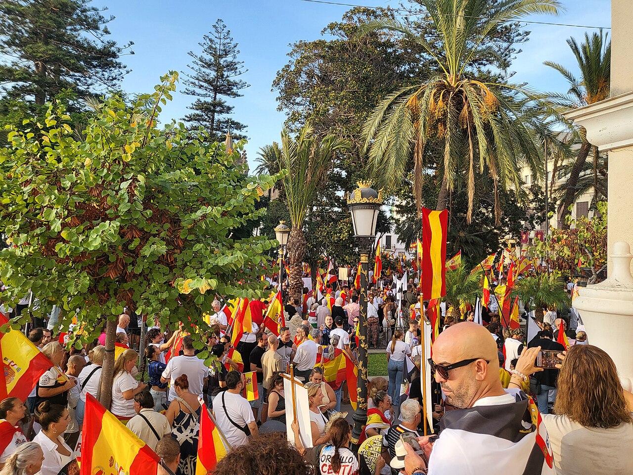 Spanish rally in Ceuta